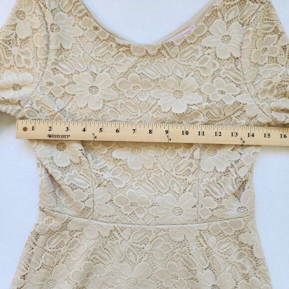 Lace Floral Dress Romantic Modest Classy Flowers Cottagecore Fairy Pretty Cute - Picture 8 of 9